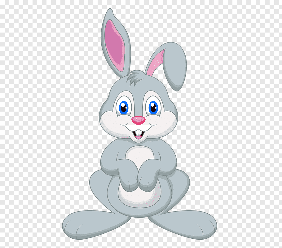 gray-rabbit-smiling-illustration-easter-bunny-rabbit-cartoon ...